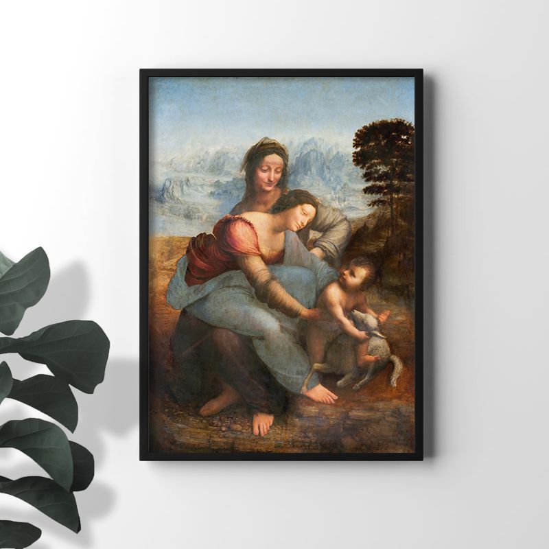 A3サイズ レオナルド・ダ・ヴィンチ ポスター 聖アンナと聖母子 アート