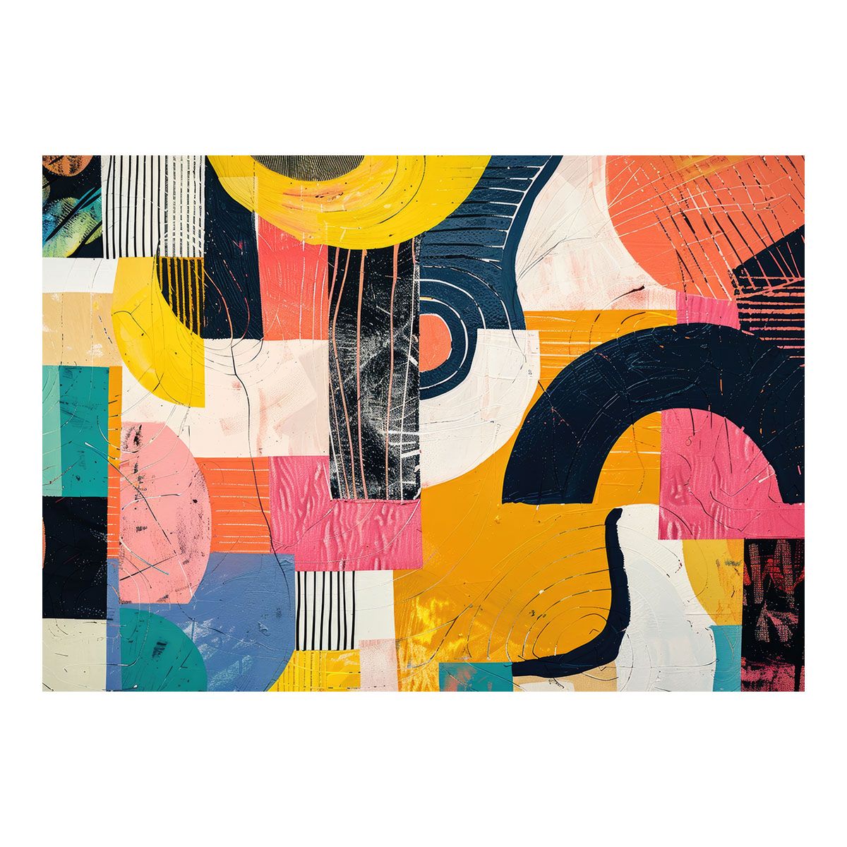 【B2サイズ（約51x73cm）】【lh-poster-3804】北欧 幾何学 キレイ目インテリア パターン アート ポスター 模様 パターン インテリア