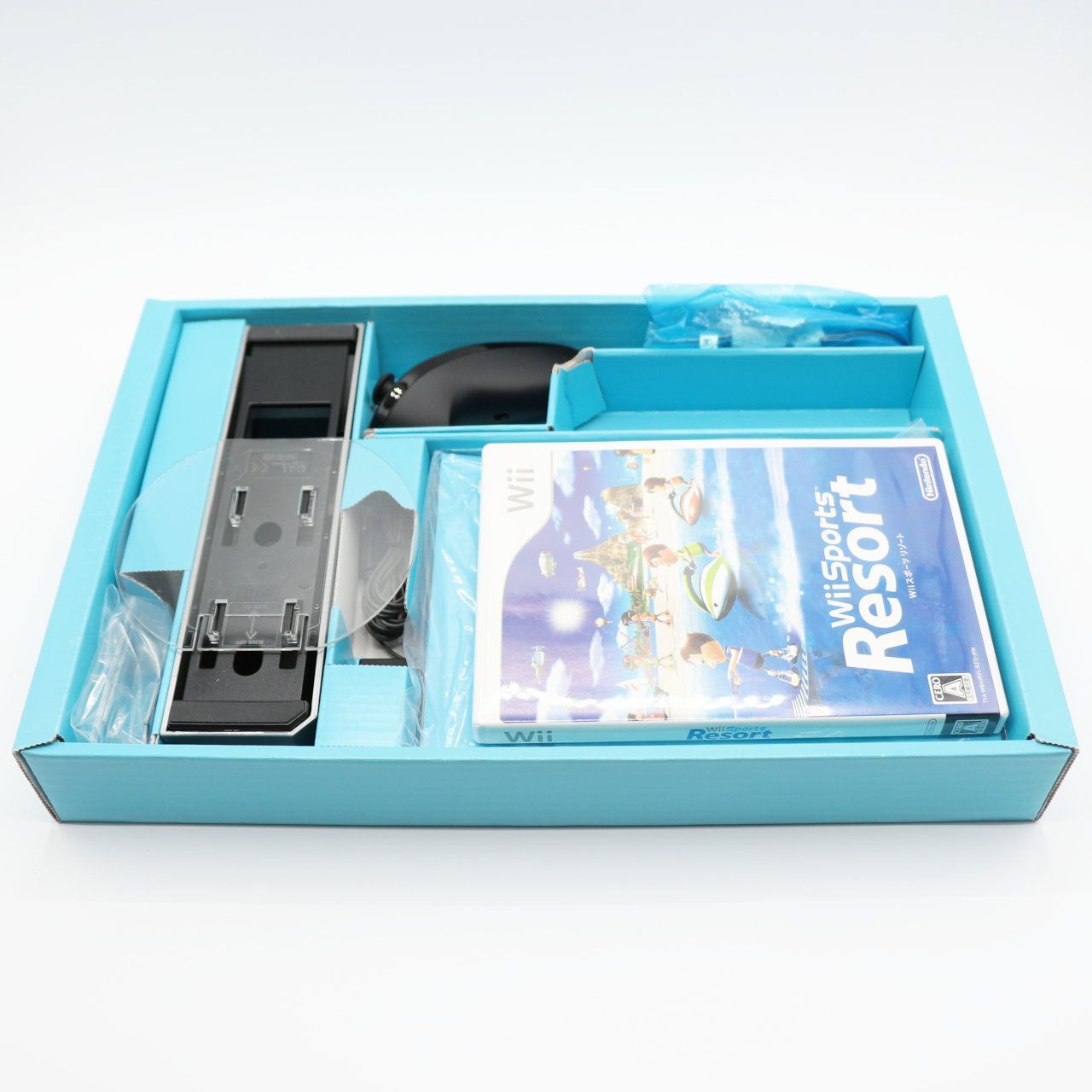 Wii本体】任天堂 Wii ブラック Wiiスポーツリゾートセット リモコン