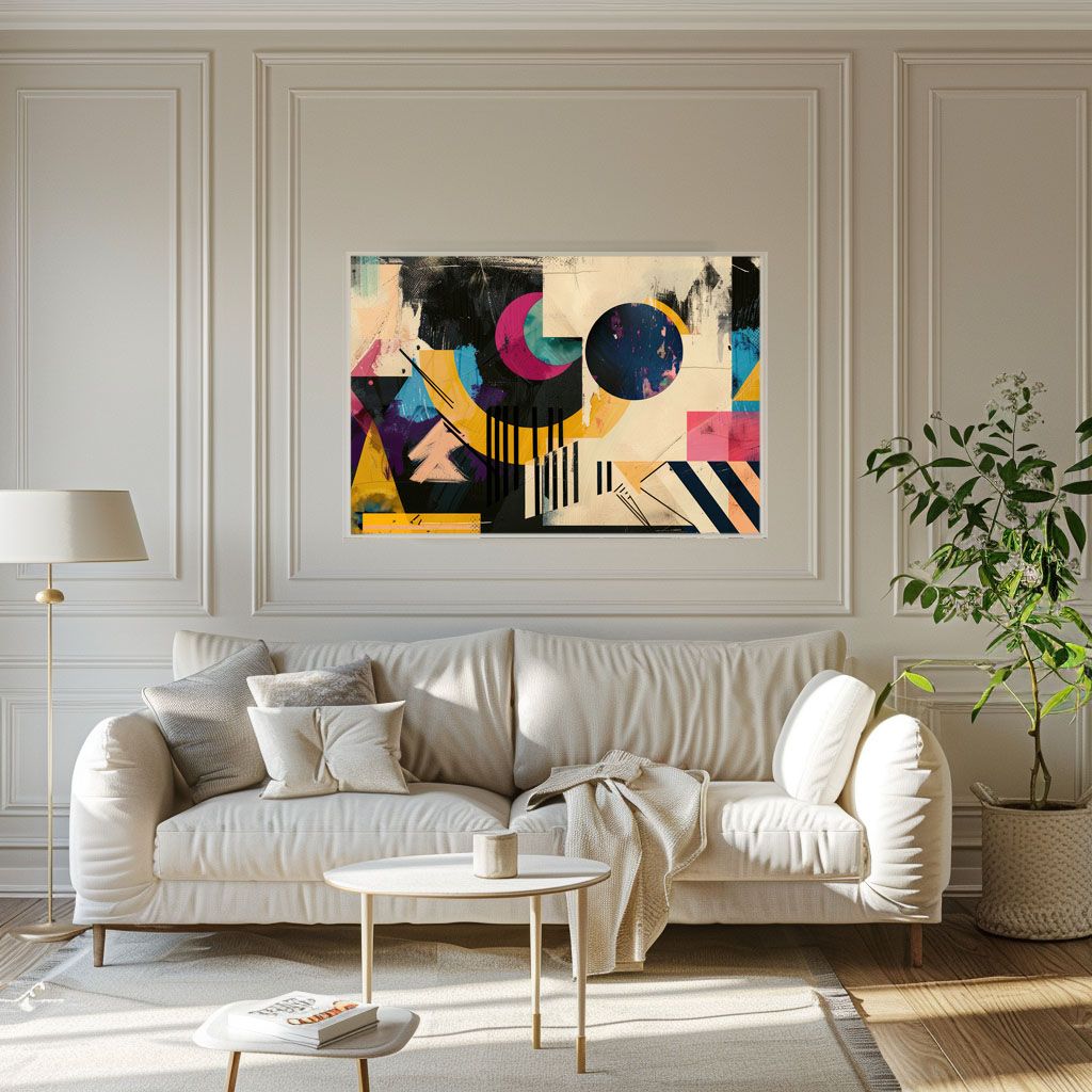 A1サイズ（約59x84cm）】【lh-poster-3823】北欧 幾何学 キレイ目