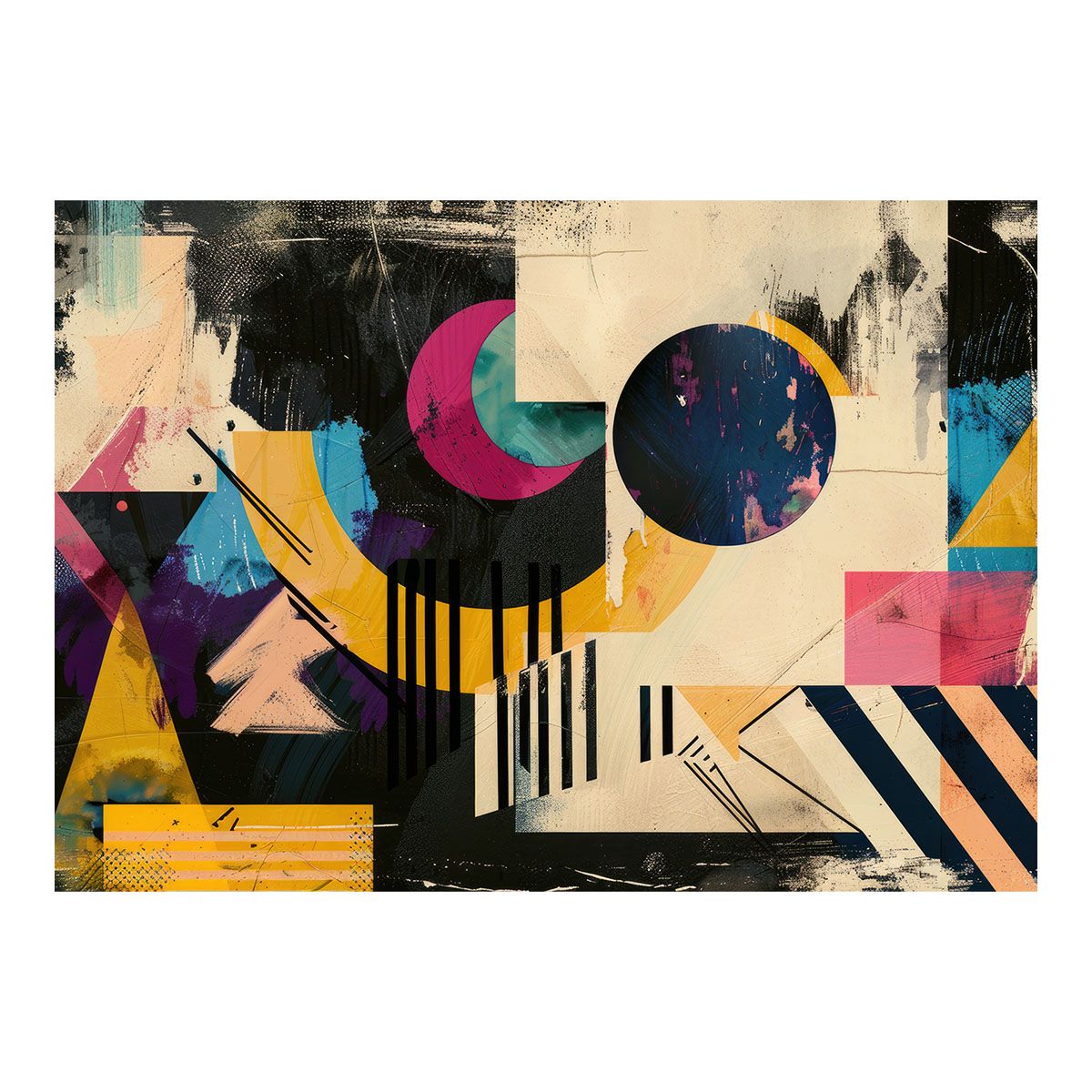 【B1サイズ（約73x103cm）】【lh-poster-3823】北欧 幾何学 キレイ目インテリア パターン アート ポスター 模様 パターン インテリア