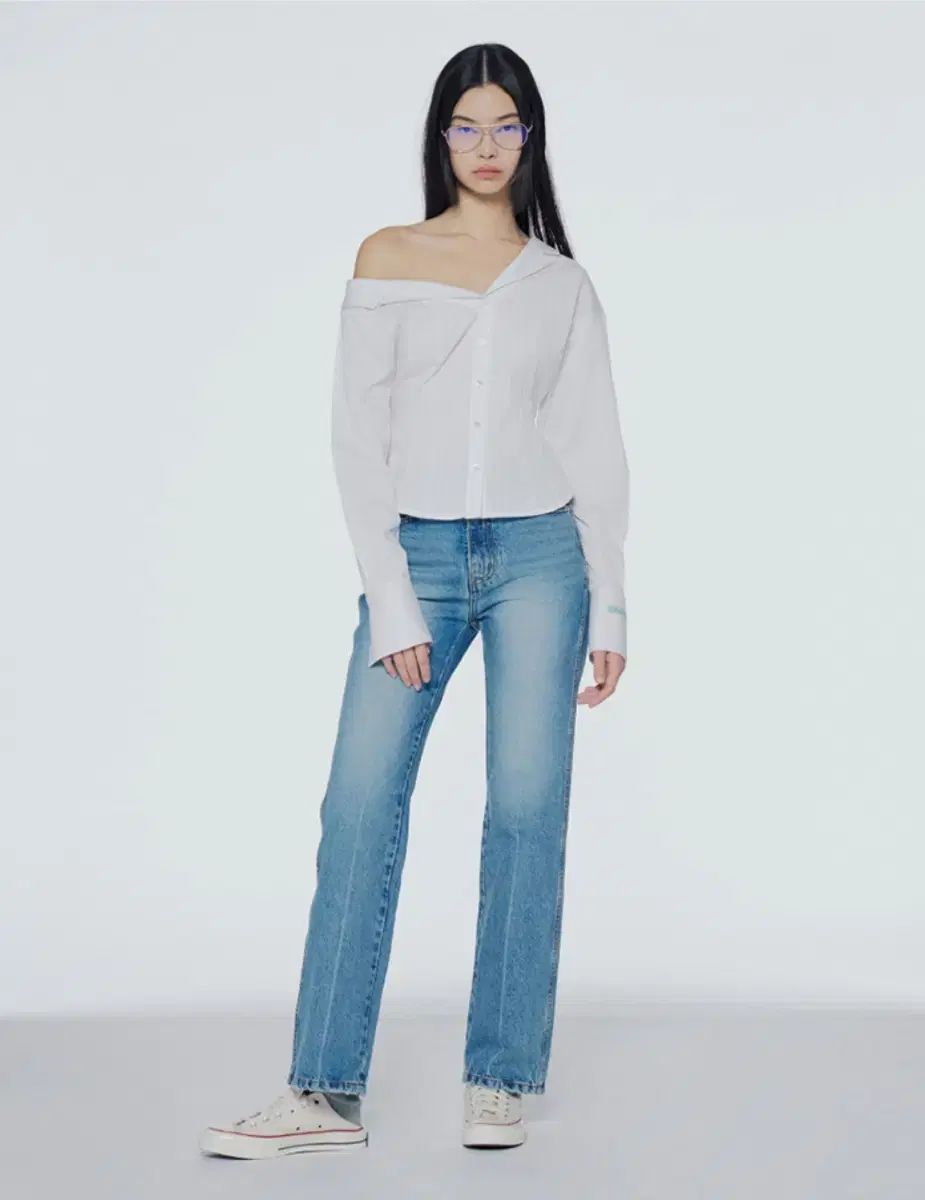 INSTANTFUNK インスタントファンク オフショルダー シャツ