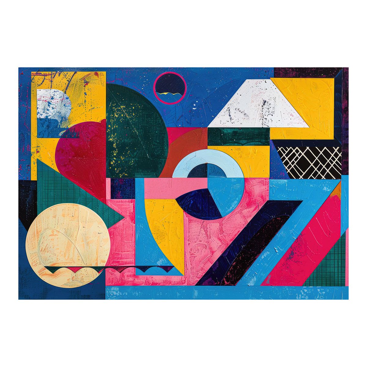 【A2サイズ（約42x59cm）】【lh-poster-3853】北欧 幾何学 キレイ目インテリア パターン アート ポスター 模様 パターン インテリア