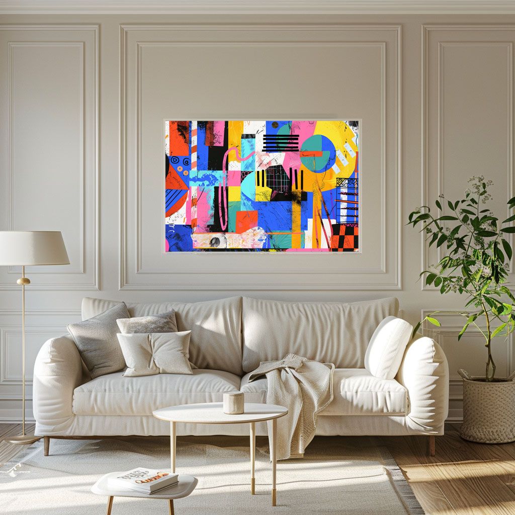 B1サイズ（約73x103cm）】【lh-poster-3855】北欧 幾何学 キレイ目