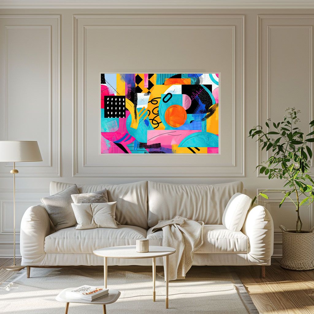 A1サイズ（約59x84cm）】【lh-poster-3863】北欧 幾何学 キレイ目