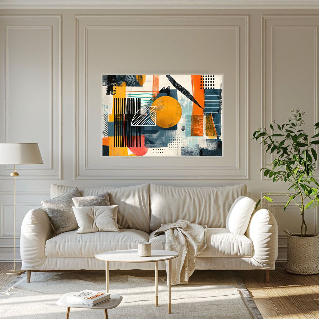 B2サイズ（約51x73cm）】【lh-poster-3868】北欧 幾何学 キレイ目