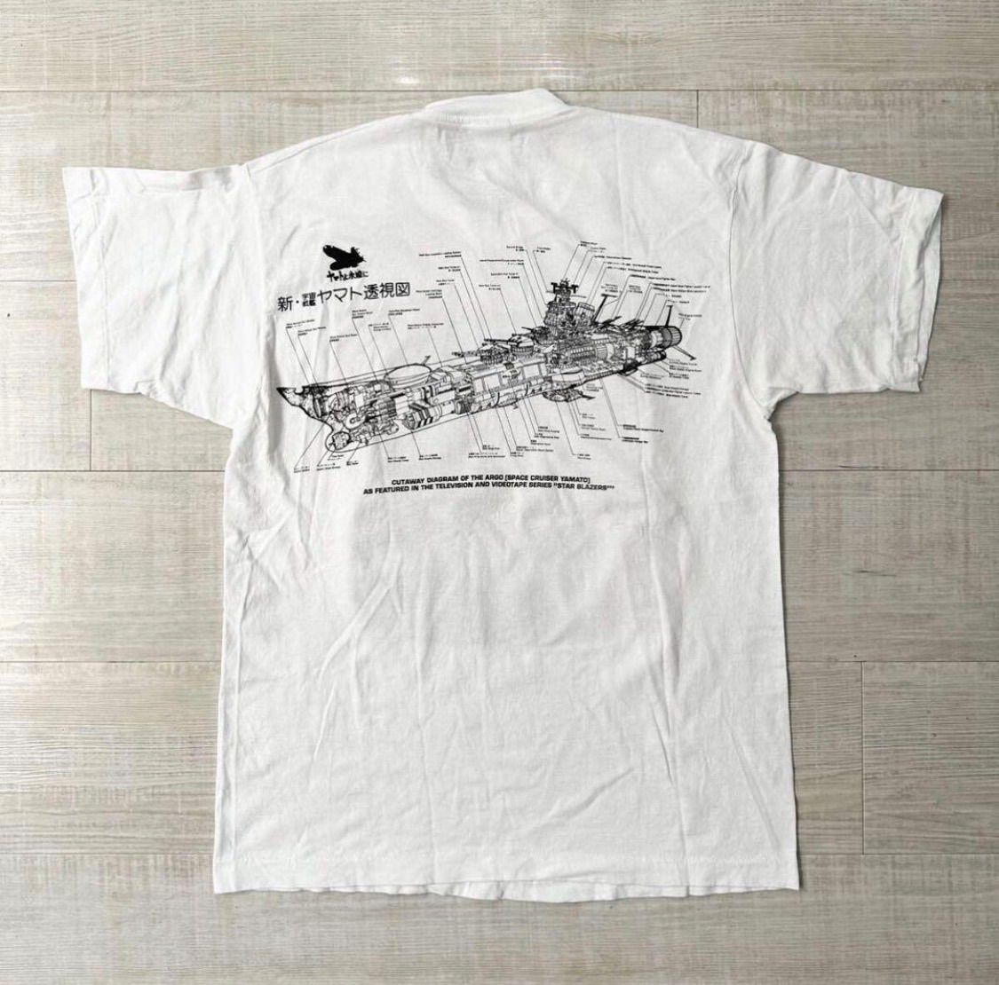 90 s Vintage YAMATO ヴィンテージ 新 宇宙戦艦 ヤマト MOVE ムービー 映画 BE FOREVER TEE ヤマトよ永遠に Tシャツ アニメ サイズ L