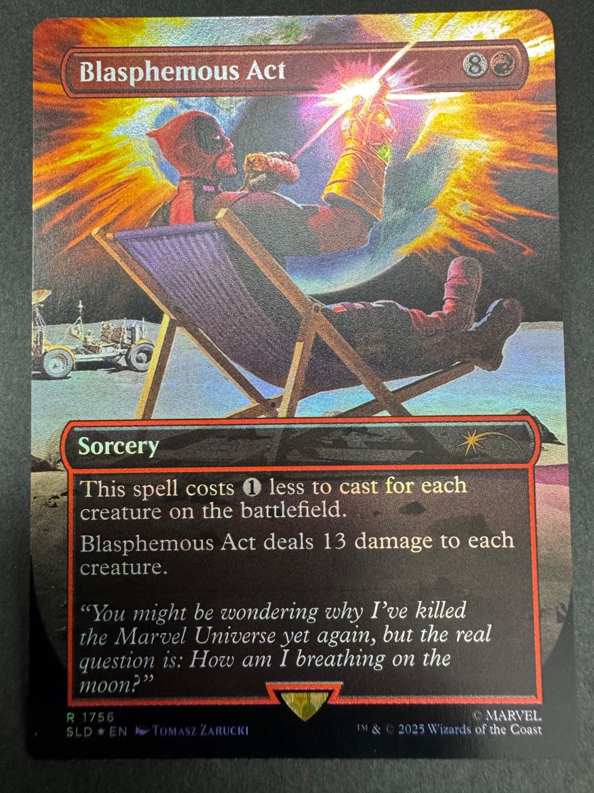 MTG 冒涜の行動 英語 foil ボーダーレス SLD デッドプール MARVEL