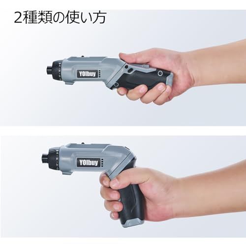 YOIbuy PRO 3 6 V充電式電動ドライバー ペン型ドライバに変形 21段クラッチギア 電動max締付けトルク6 8 Nm 2段変速 高速650 rpm 2000 mAhバッテリー内蔵 タイプC充電 正逆回転切替 f 9 e 275