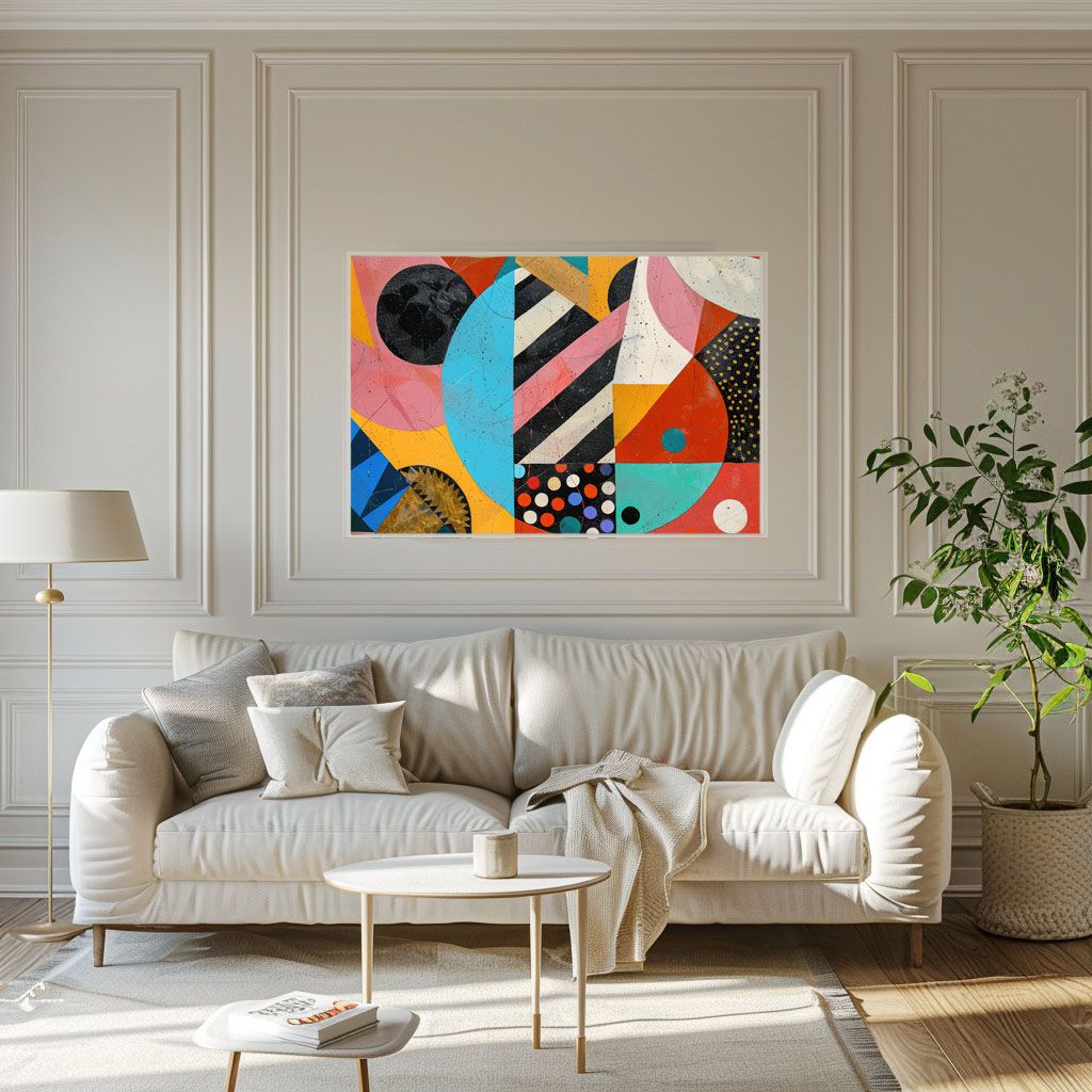 B2サイズ（約51x73cm）】【lh-poster-3880】北欧 幾何学 キレイ目