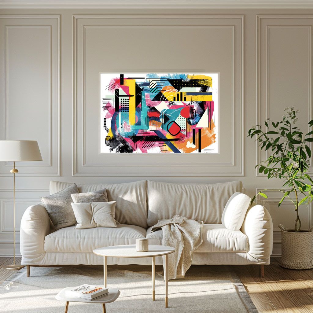 B1サイズ（約73x103cm）】【lh-poster-3883】北欧 幾何学 キレイ目