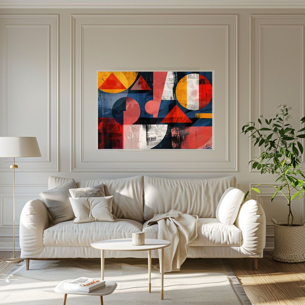 A1サイズ（約59x84cm）】【lh-poster-3892】北欧 幾何学 キレイ目