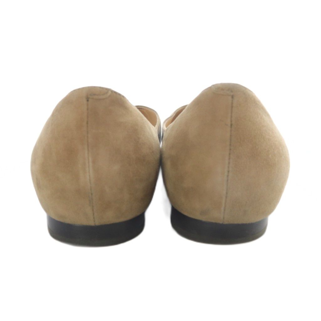 ペリーコ PELLICO パンプス ポインテッドトゥ スエード 38 茶色 黒