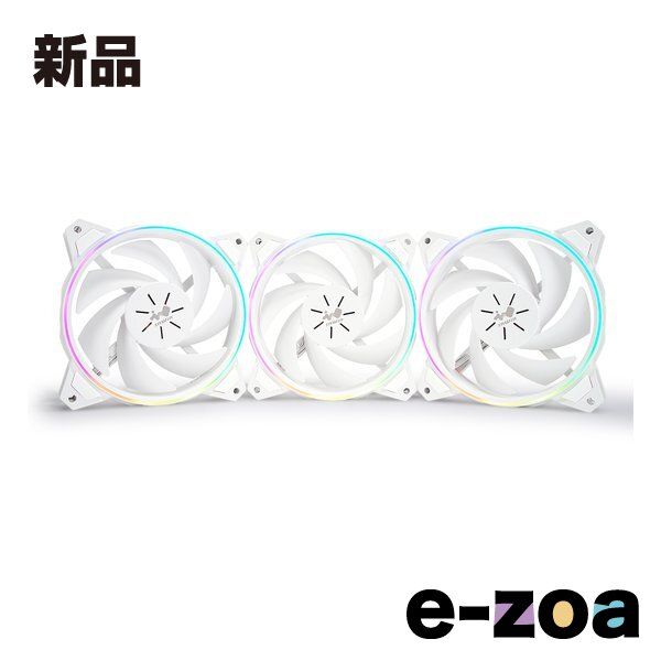 InWin  インウィン ケースFAN 12cm3個パック 120mm ARGB対応 PCケースファン ホワイト FNASP1203PK (2515728)
