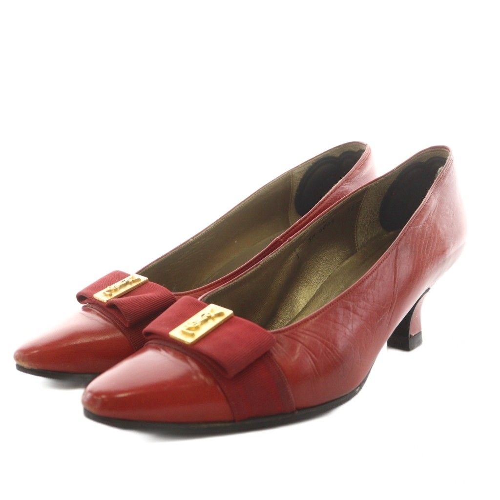 イヴサンローラン YVES SAINT LAURENT カサンドラロゴ YSL パンプス