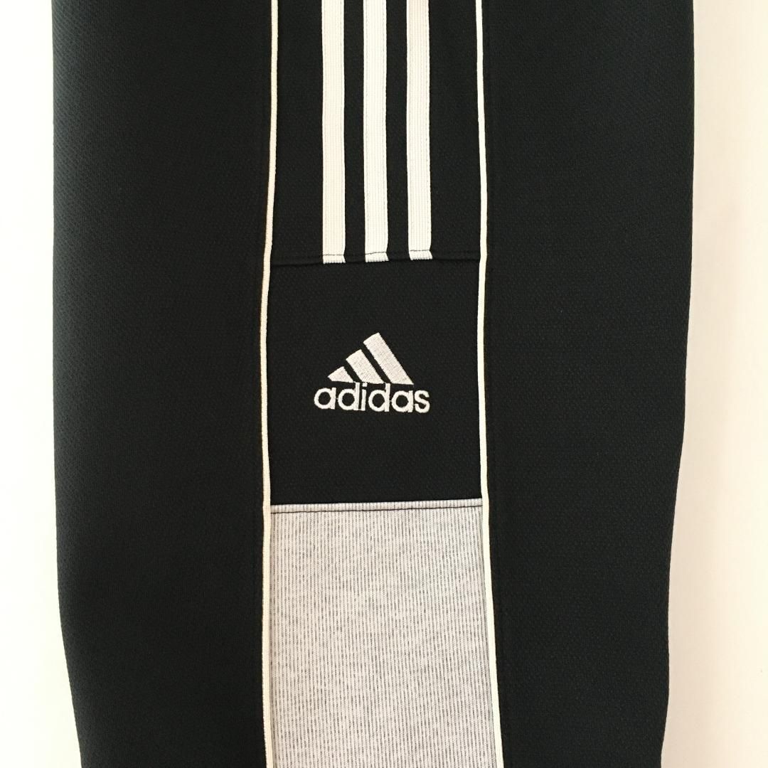 90s adidas トラックパンツ ジャージ 刺繍 ワンポイント 万国旗 切替