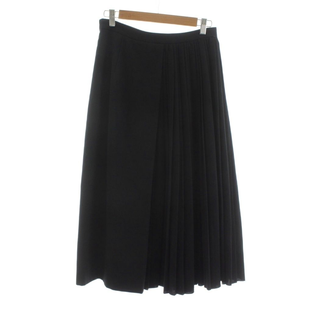 セオリー Theory 19AW プリーツ スカート フレア ミモレ ロング 2 黒