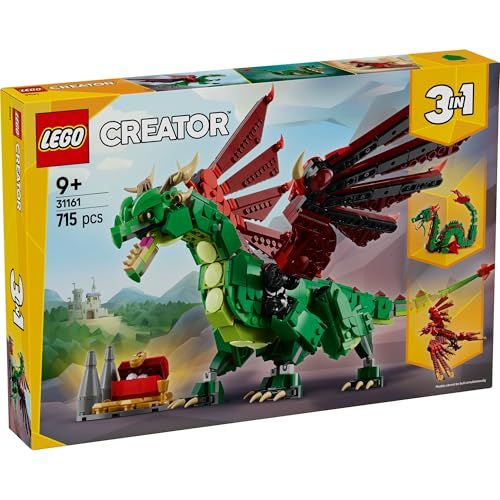レゴ LEGO クリエイター 中世のドラゴン おもちゃ 玩具 プレゼント ブロック 男の子 女の子 子供 9歳 10歳 11歳 小学生 動物 生き物 31161 po ffe 82634