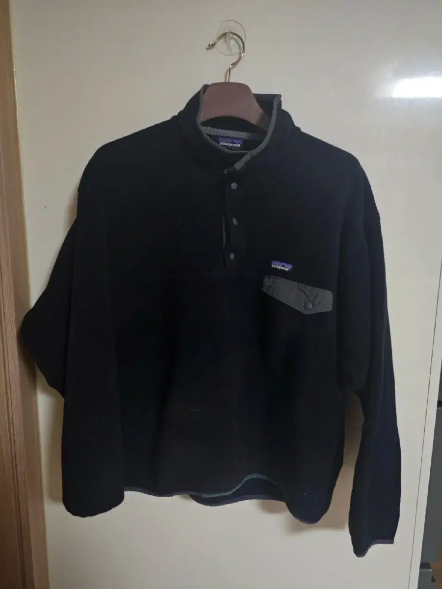 FA 17 patagonia Synchilla シンチラ ブラック L コロンビア ヘビー生地