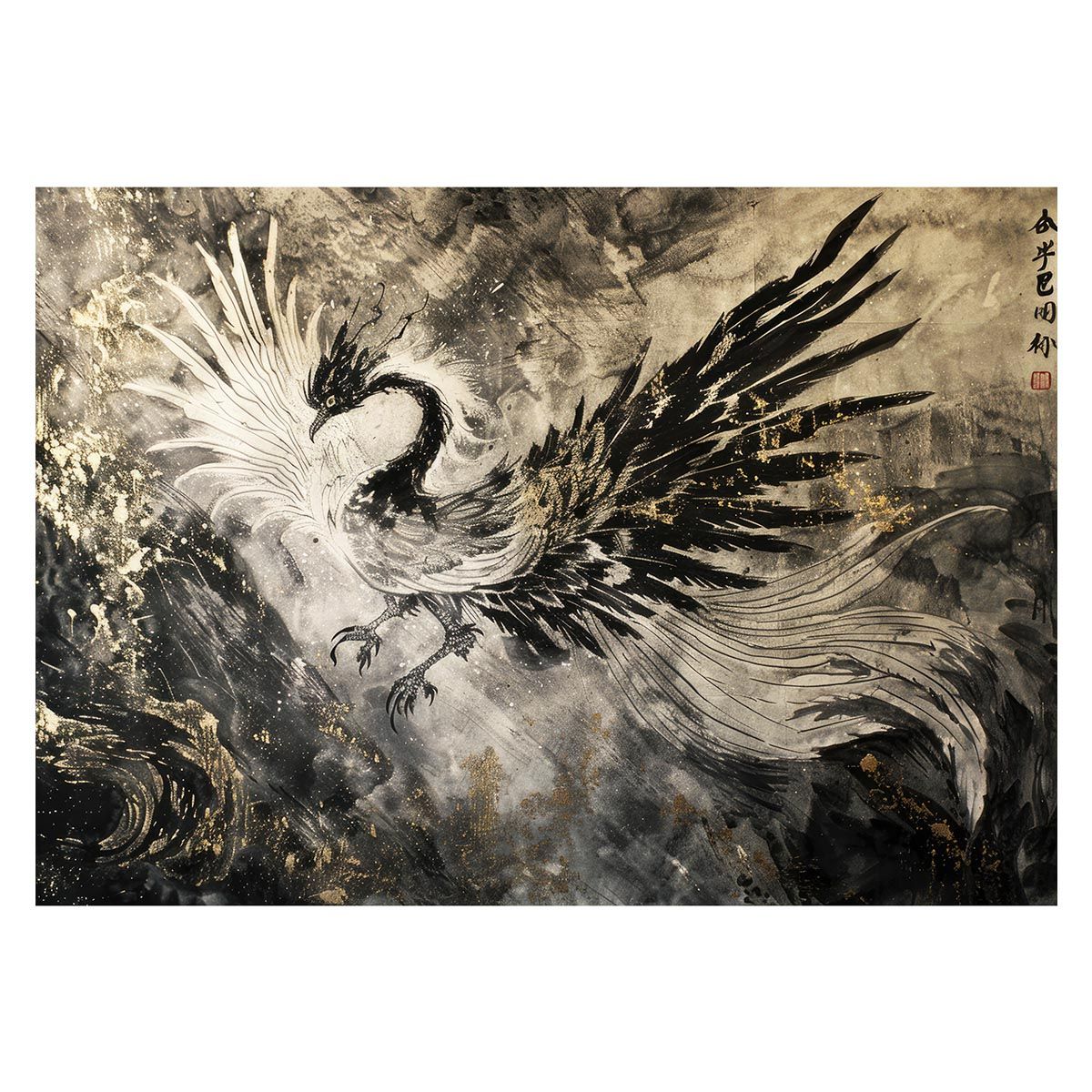 A1サイズ（約59x84cm）】【lh-poster-3960】鳳凰 ほうおう 神鳥 縁起物