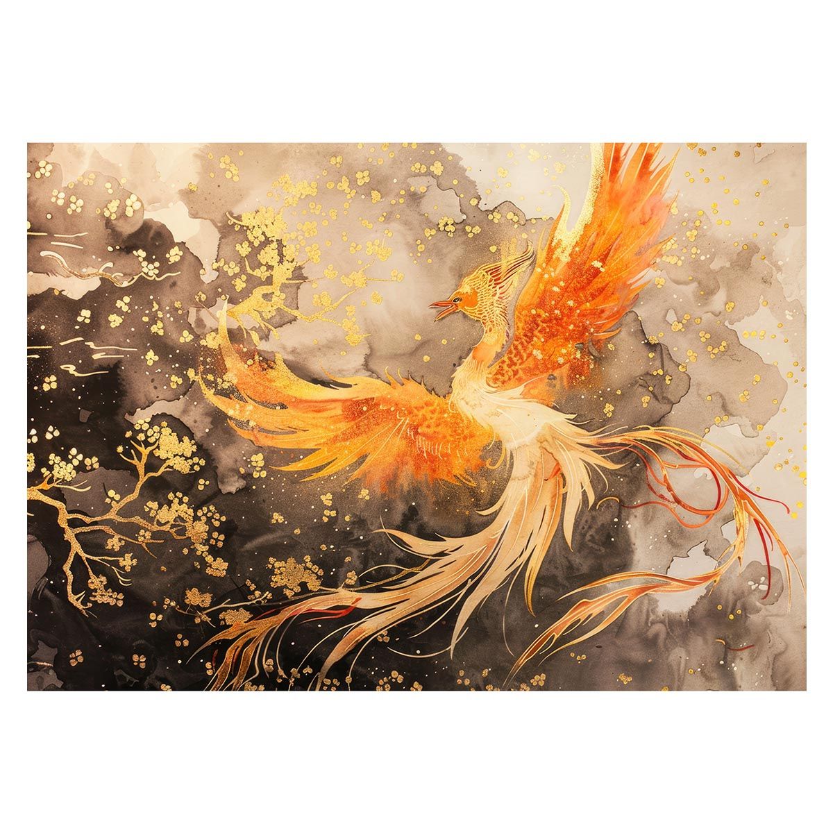 A2サイズ（約42x59cm）】【lh-poster-3961】鳳凰 ほうおう 神鳥 縁起物