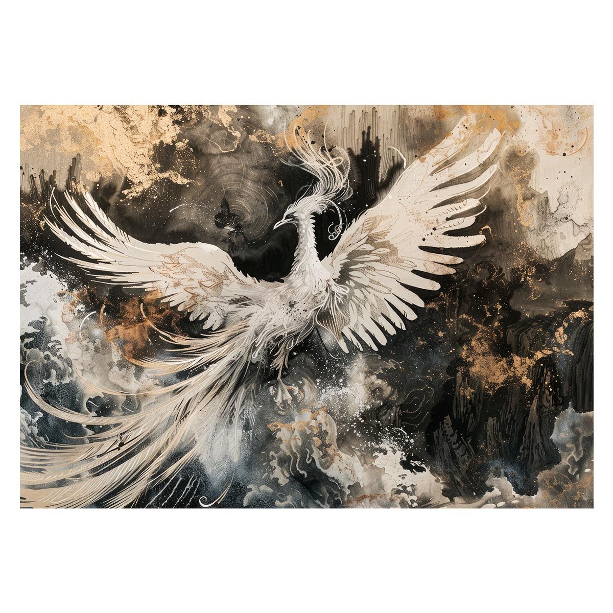 B2サイズ（約51x73cm）】【lh-poster-3962】鳳凰 ほうおう 神鳥 縁起物