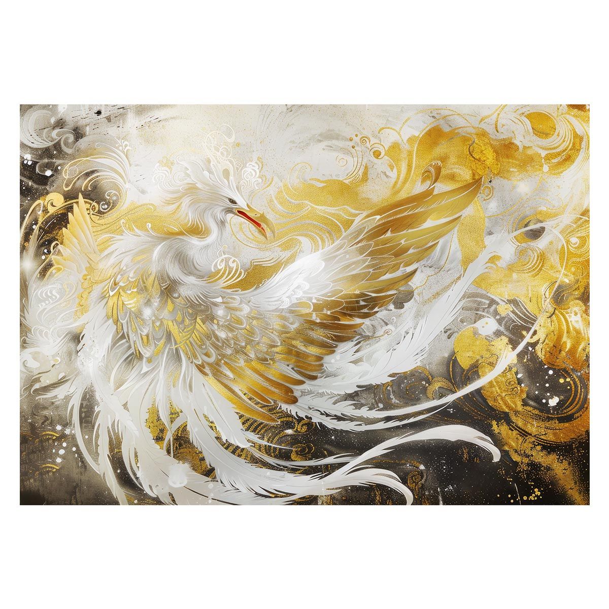 B2サイズ（約51x73cm）】【lh-poster-3965】鳳凰 ほうおう 神鳥 縁起物