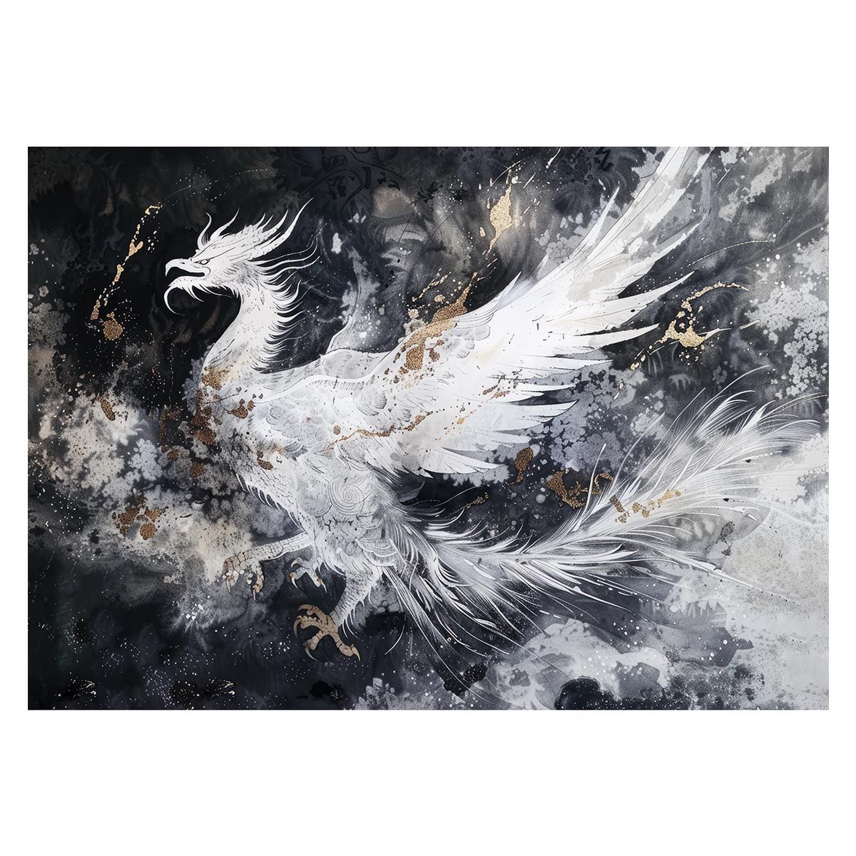 B3サイズ（約36x51cm）】【lh-poster-3985】鳳凰 ほうおう 神鳥 縁起物