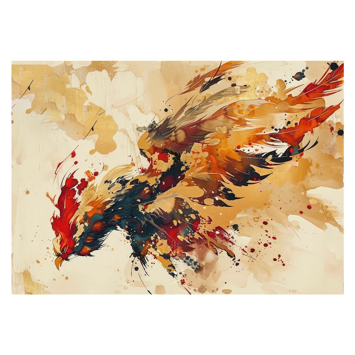 A1サイズ（約59x84cm）】【lh-poster-3987】鳳凰 ほうおう 神鳥 縁起物