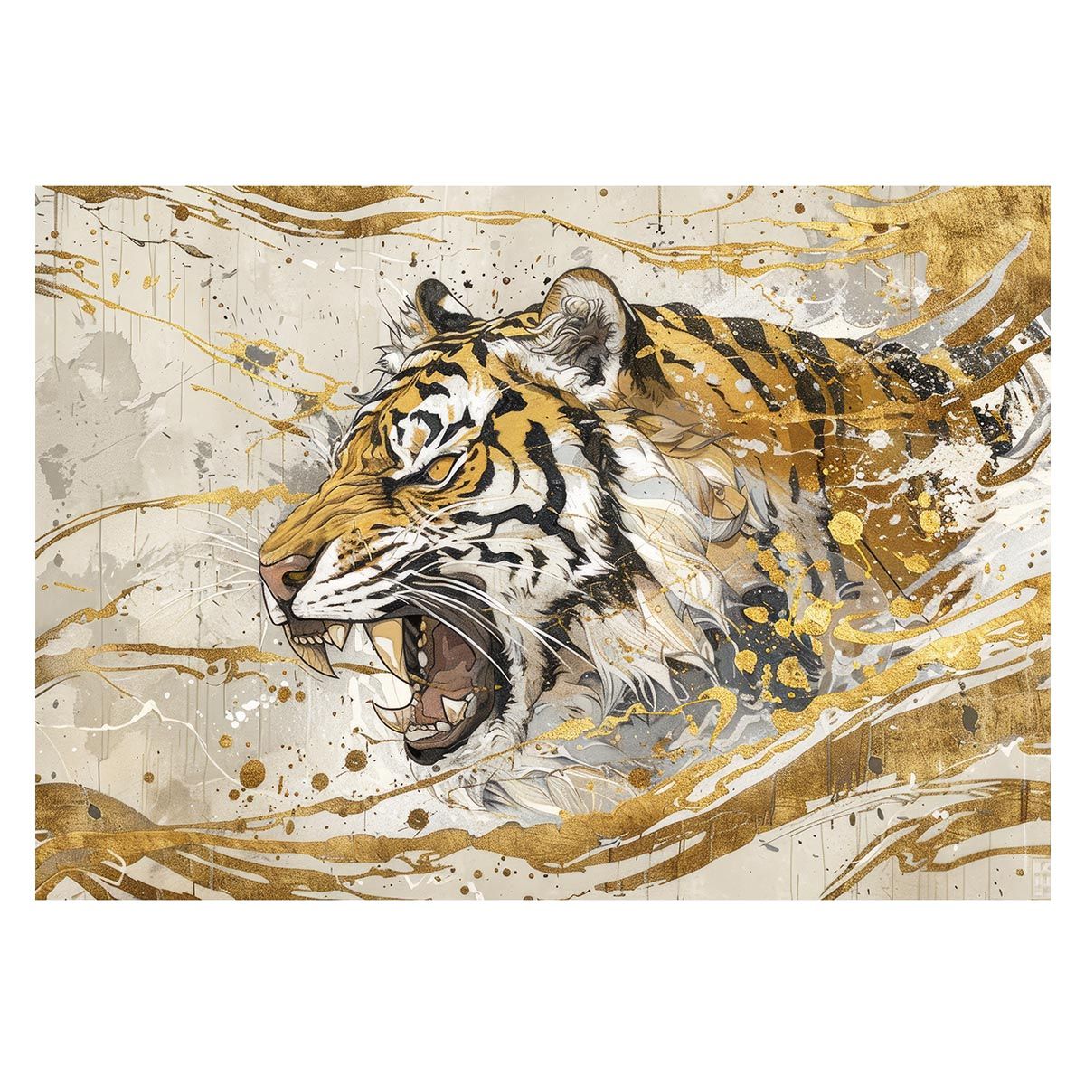 インテリア小物 【A3サイズ（約30×42cm）】【lh-poster-3988】虎 トラ