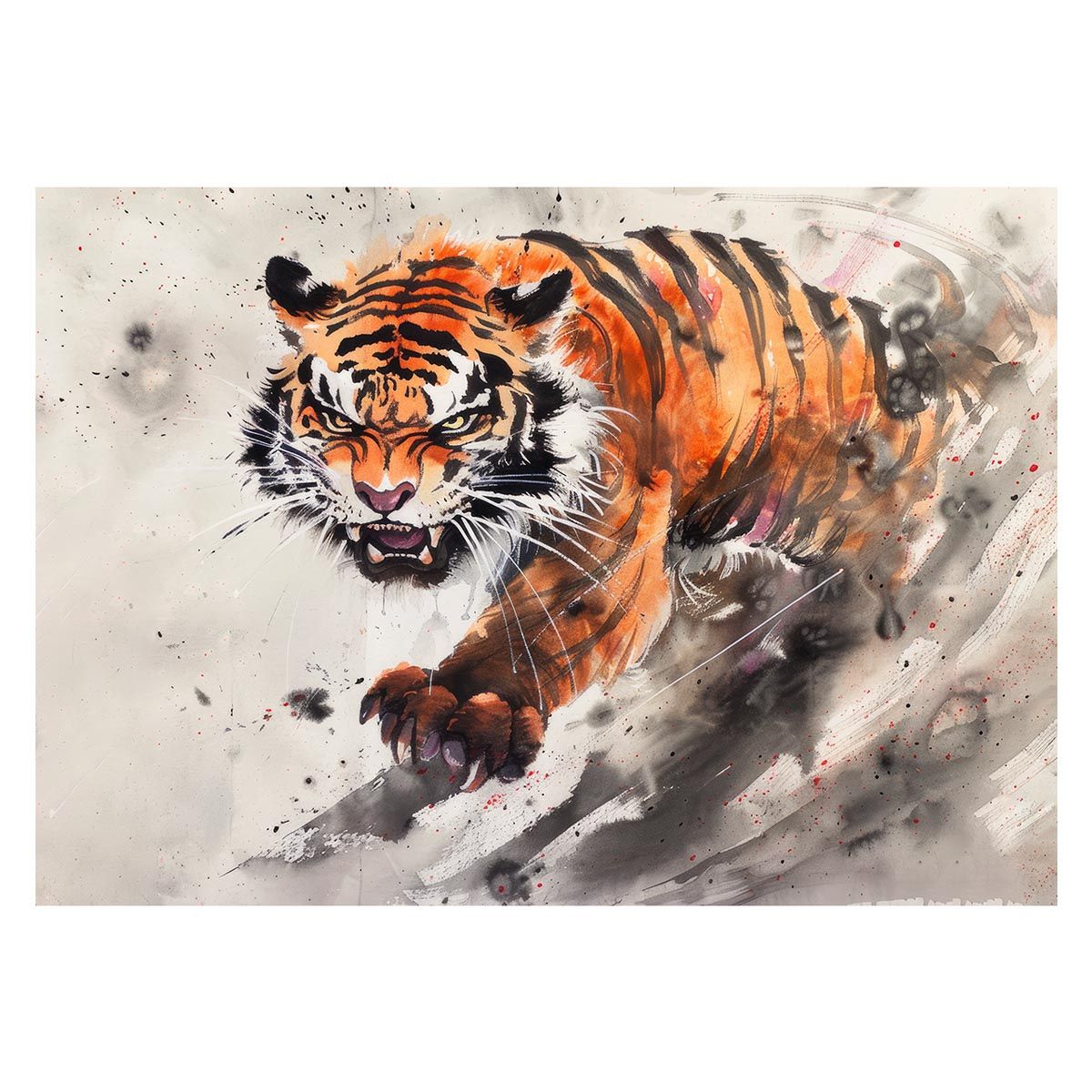 A1サイズ（約59x84cm）】【lh-poster-3990】虎 トラ タイガー 猛虎