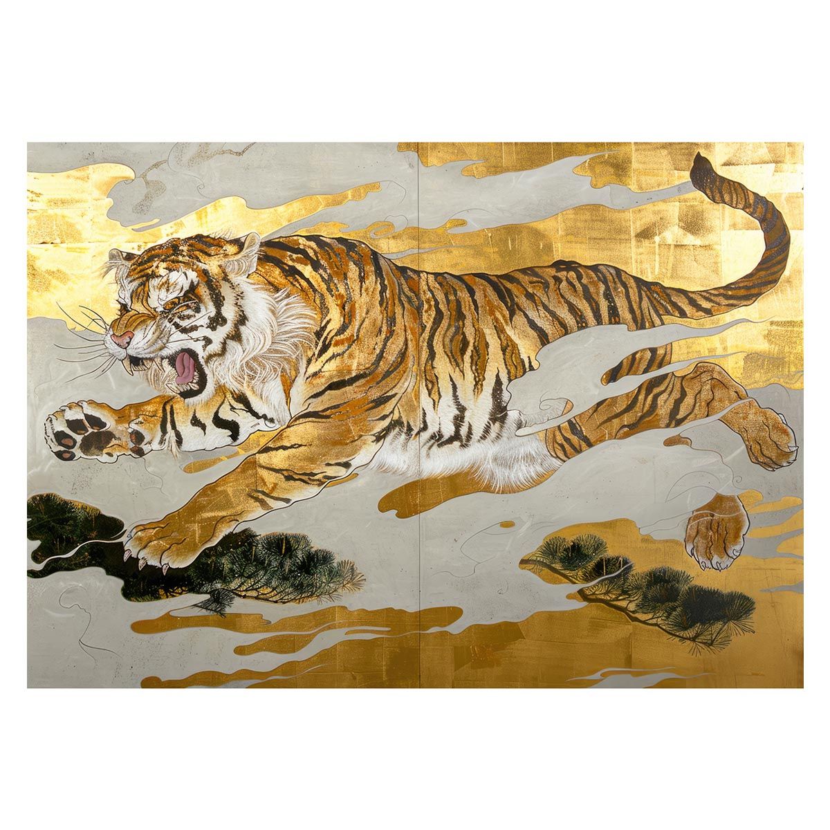 A4サイズ（約21x30cm）】【lh-poster-3991】虎 トラ タイガー 猛虎