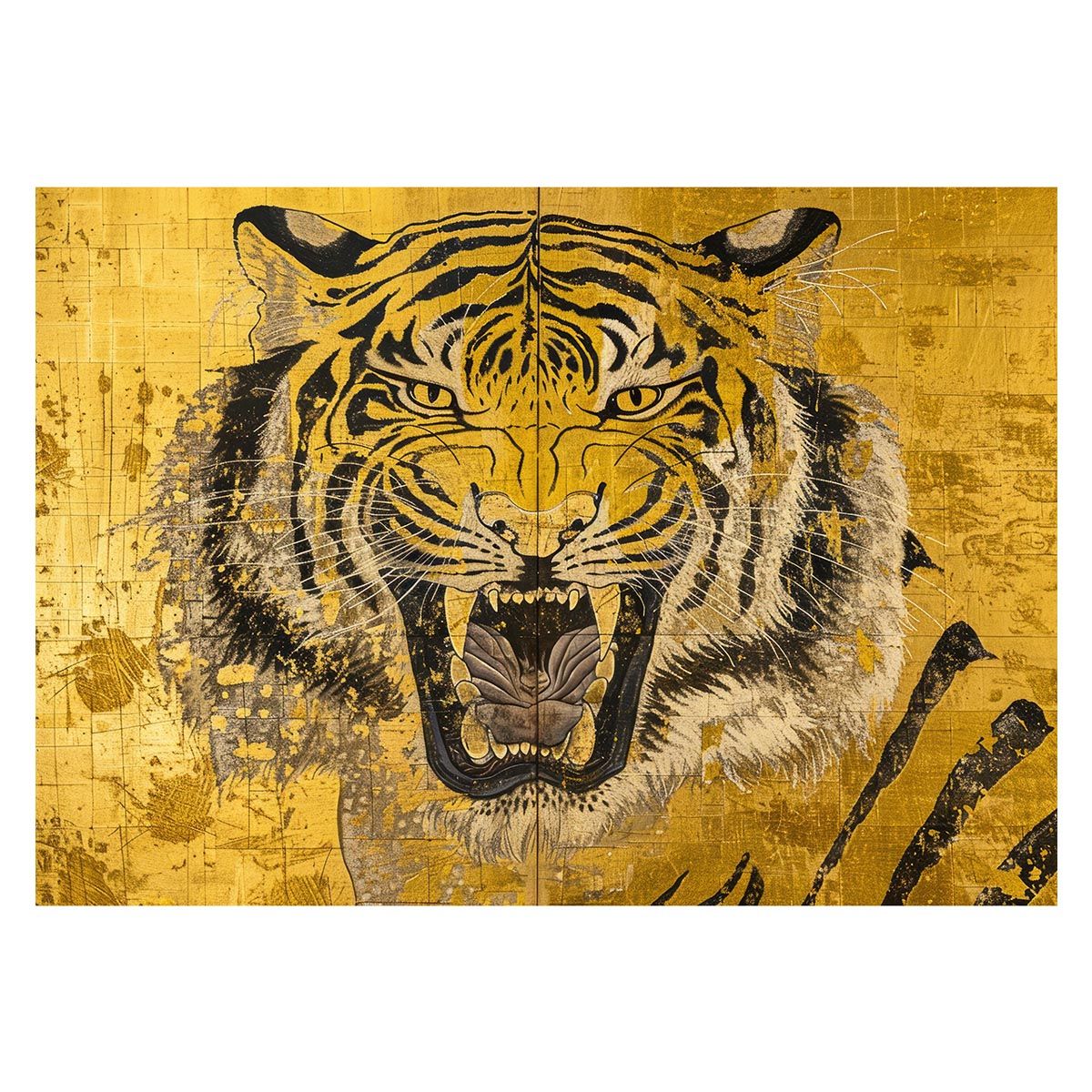 片岡鶴太郎、【白梅 いい月だね】、希少な額装用画集より、美品、日本