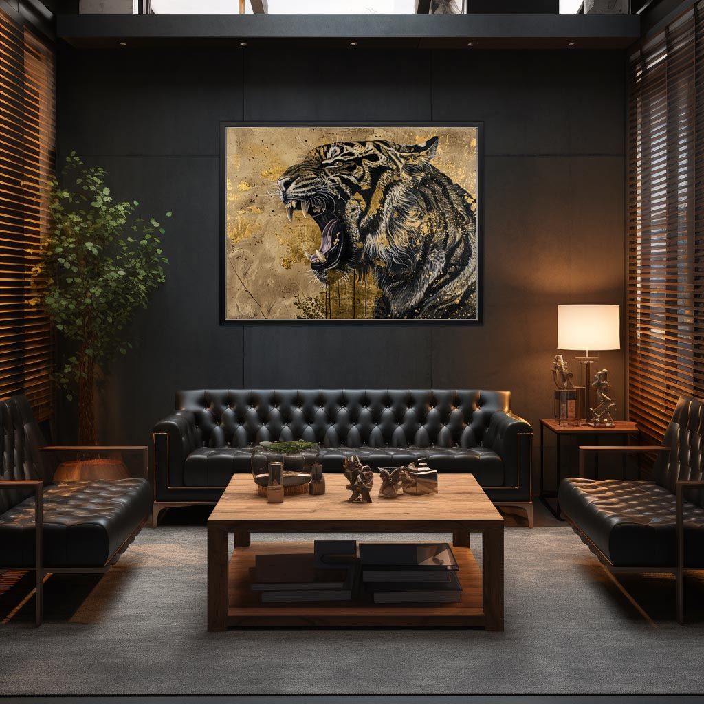 B1サイズ（約73x103cm）】【lh-poster-3997】虎 トラ タイガー 猛虎