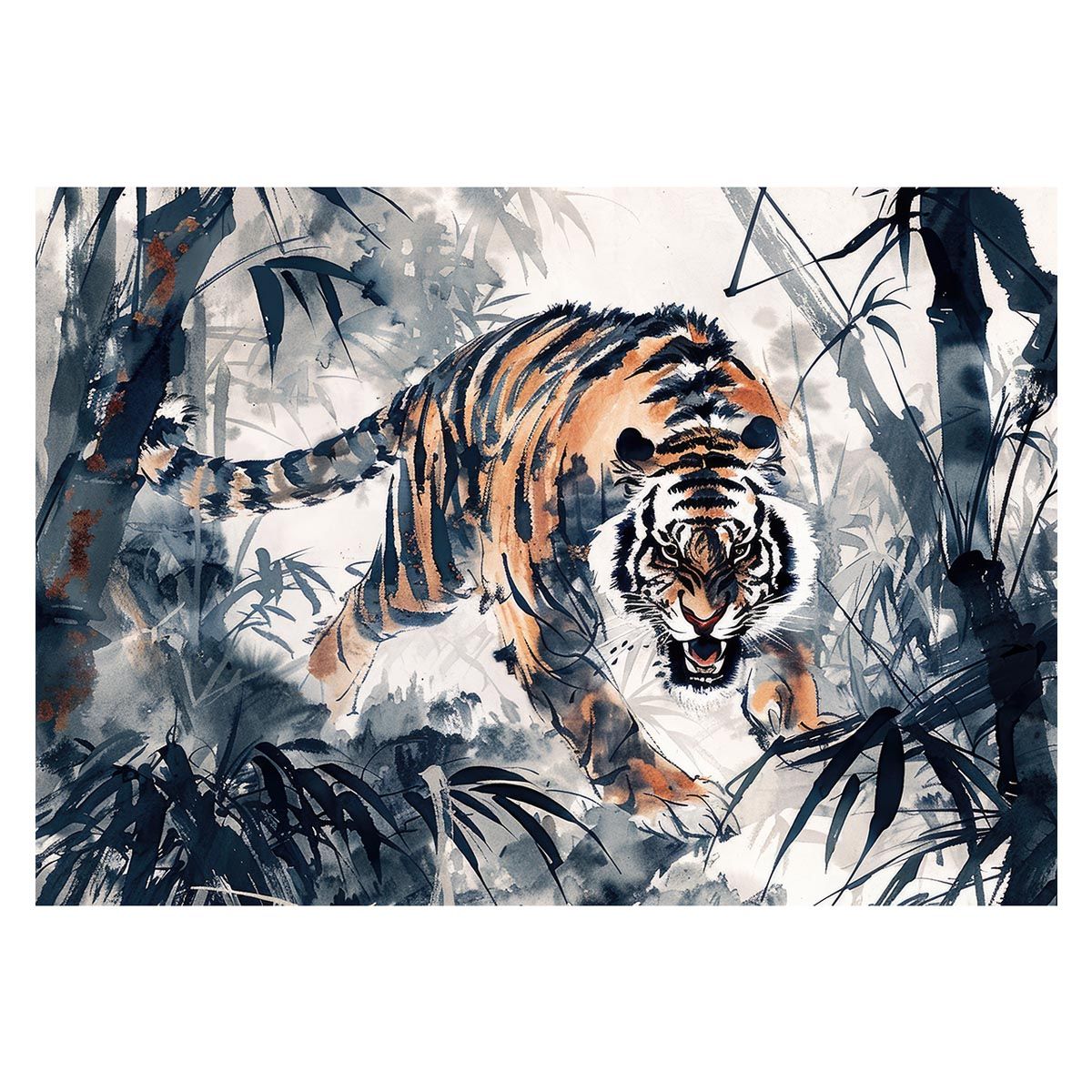 A1サイズ（約59x84cm）】【lh-poster-4000】虎 トラ タイガー 猛虎