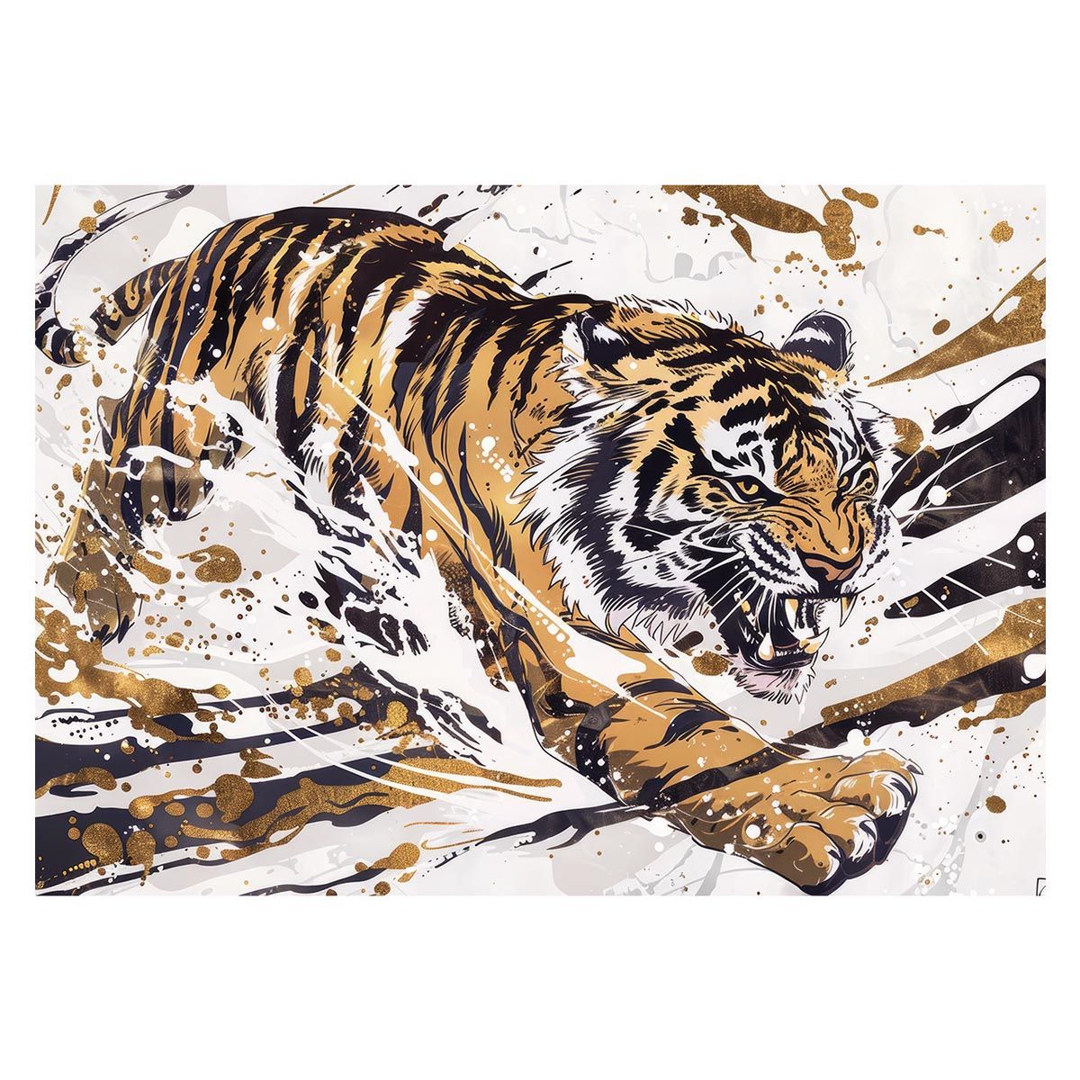 A1サイズ（約59x84cm）】【lh-poster-4005】虎 トラ タイガー 猛虎