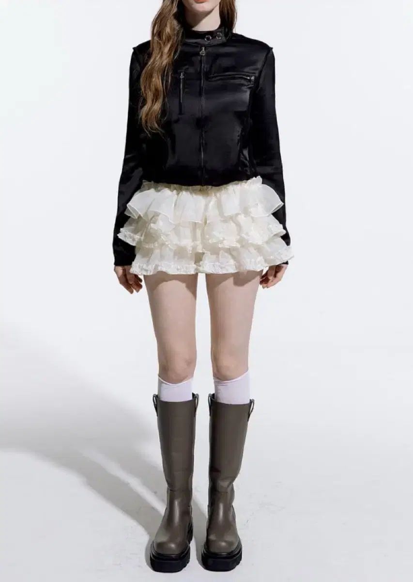 ラフネック チュチュスカート ブラック グレー クリーム まとめ