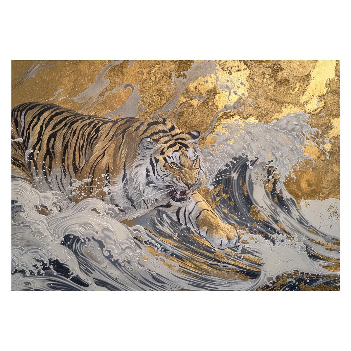 A1サイズ（約59x84cm）】【lh-poster-4007】虎 トラ タイガー 猛虎