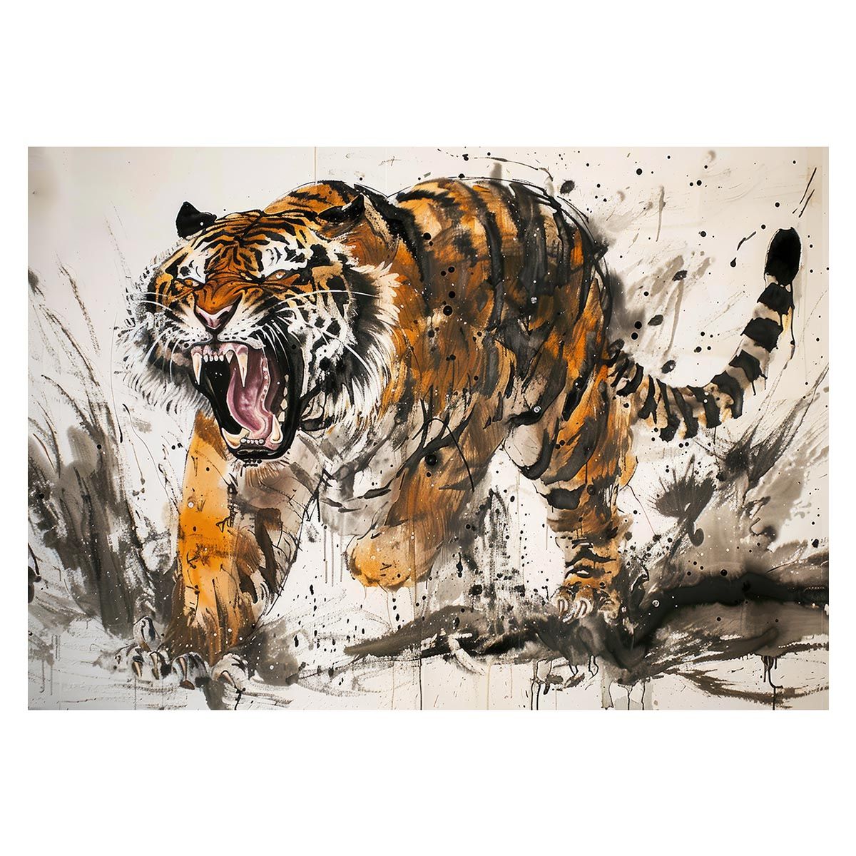 B2サイズ（約51x73cm）】【lh-poster-4011】虎 トラ タイガー 猛虎