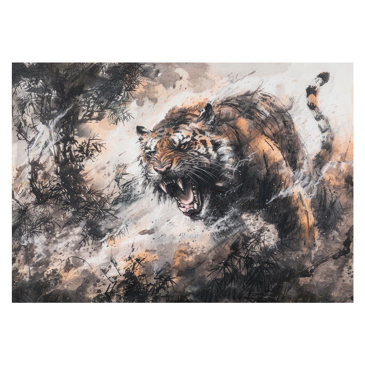 B2サイズ（約51x73cm）】【lh-poster-4019】虎 トラ タイガー セール中