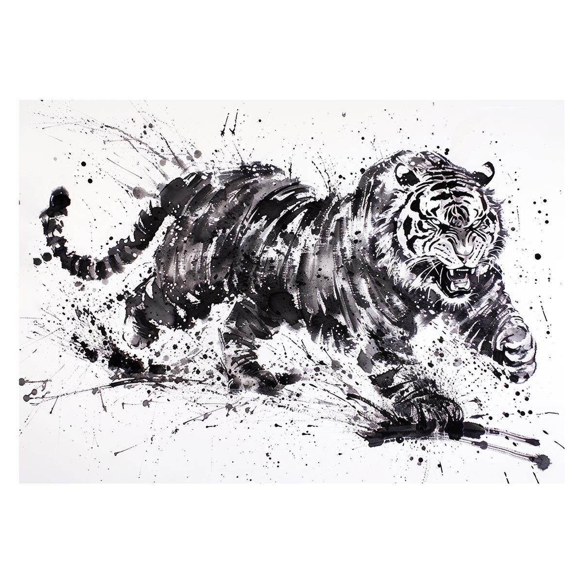 B2サイズ（約51x73cm）】【lh-poster-4014】虎 トラ タイガー 猛虎