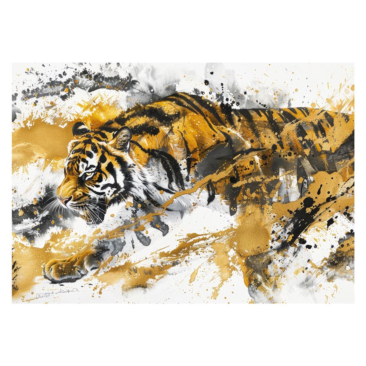 B2サイズ（約51x73cm）】【lh-poster-4022】虎 トラ タイガー 配送