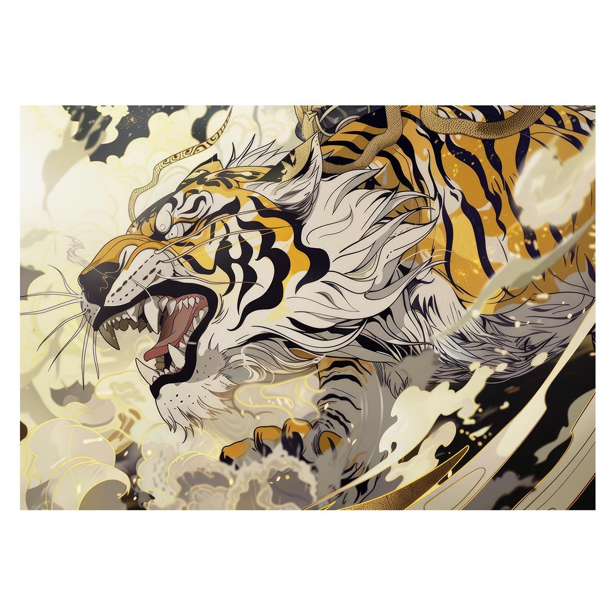 B2サイズ（約51x73cm）】【lh-poster-4024】虎 トラ タイガー 猛虎