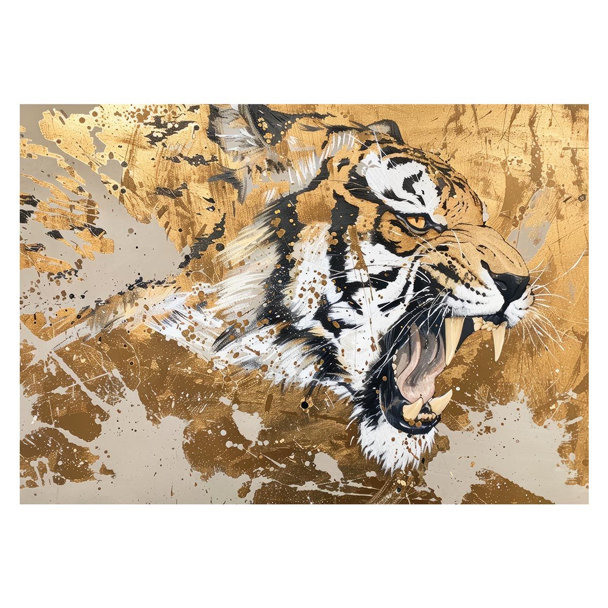 B2サイズ（約51x73cm）】【lh-poster-4025】虎 トラ タイガー 猛虎