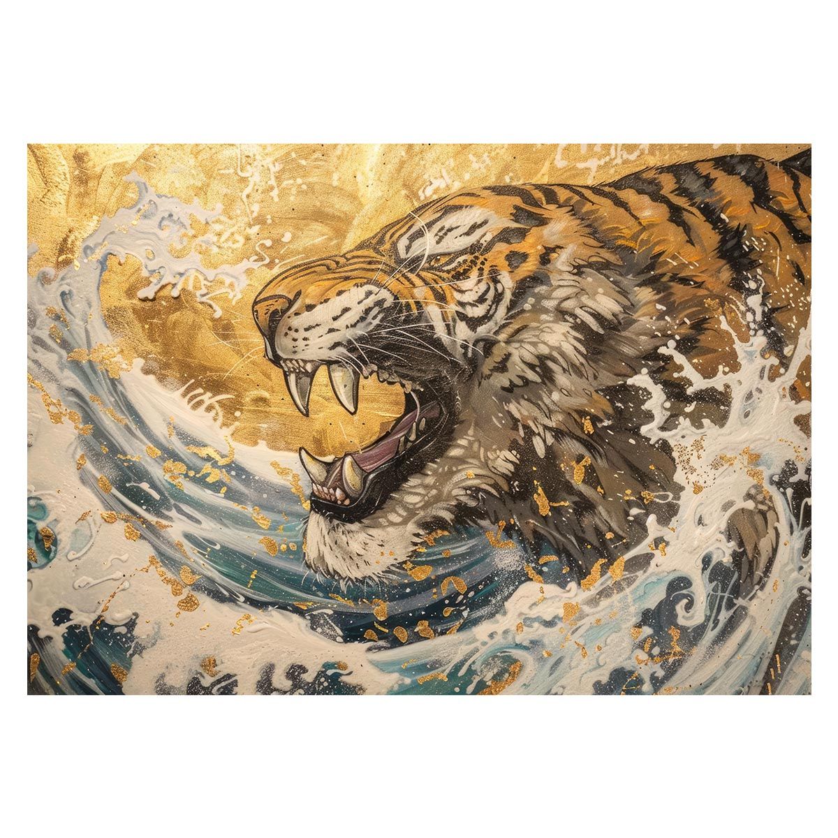 A1サイズ（約59x84cm）】【lh-poster-4030】虎 トラ タイガー 猛虎