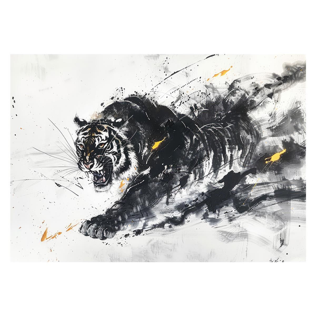 B1サイズ（約73x103cm）】【lh-poster-4033】虎 トラ タイガー 猛虎