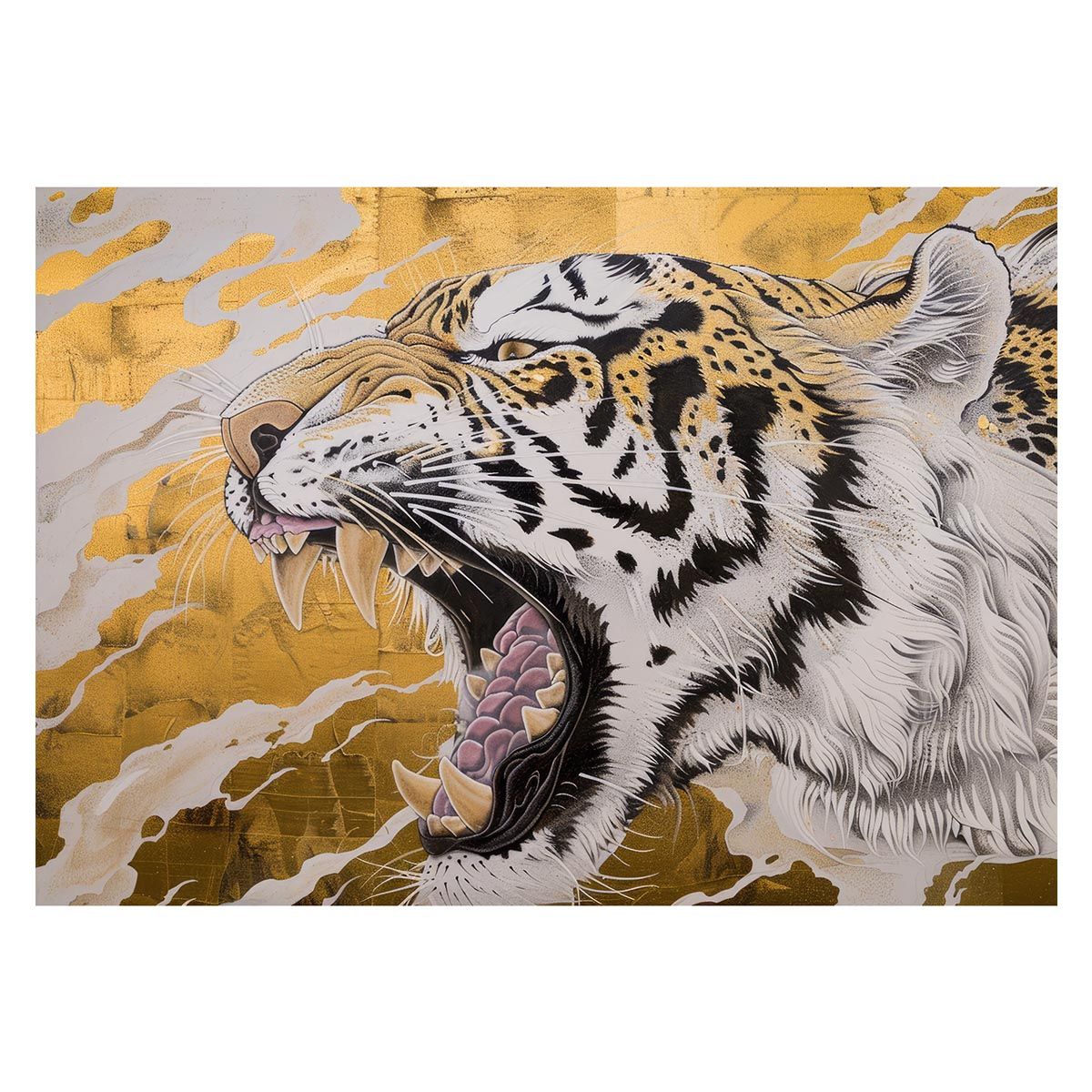 A4サイズ（約21x30cm）】【lh-poster-4038】虎 トラ タイガー 猛虎