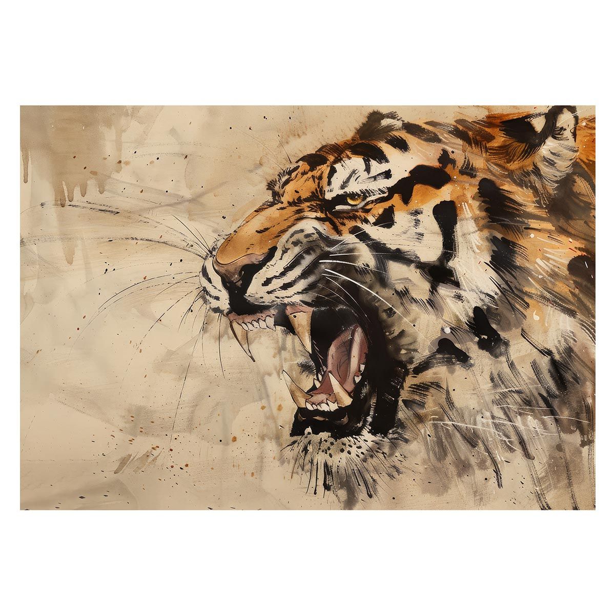 Air Jordan パンダ　ミッドカット　26.5cm A3サイズ（約30×42cm）】【lh-poster-4046】虎 トラ タイガー 猛虎