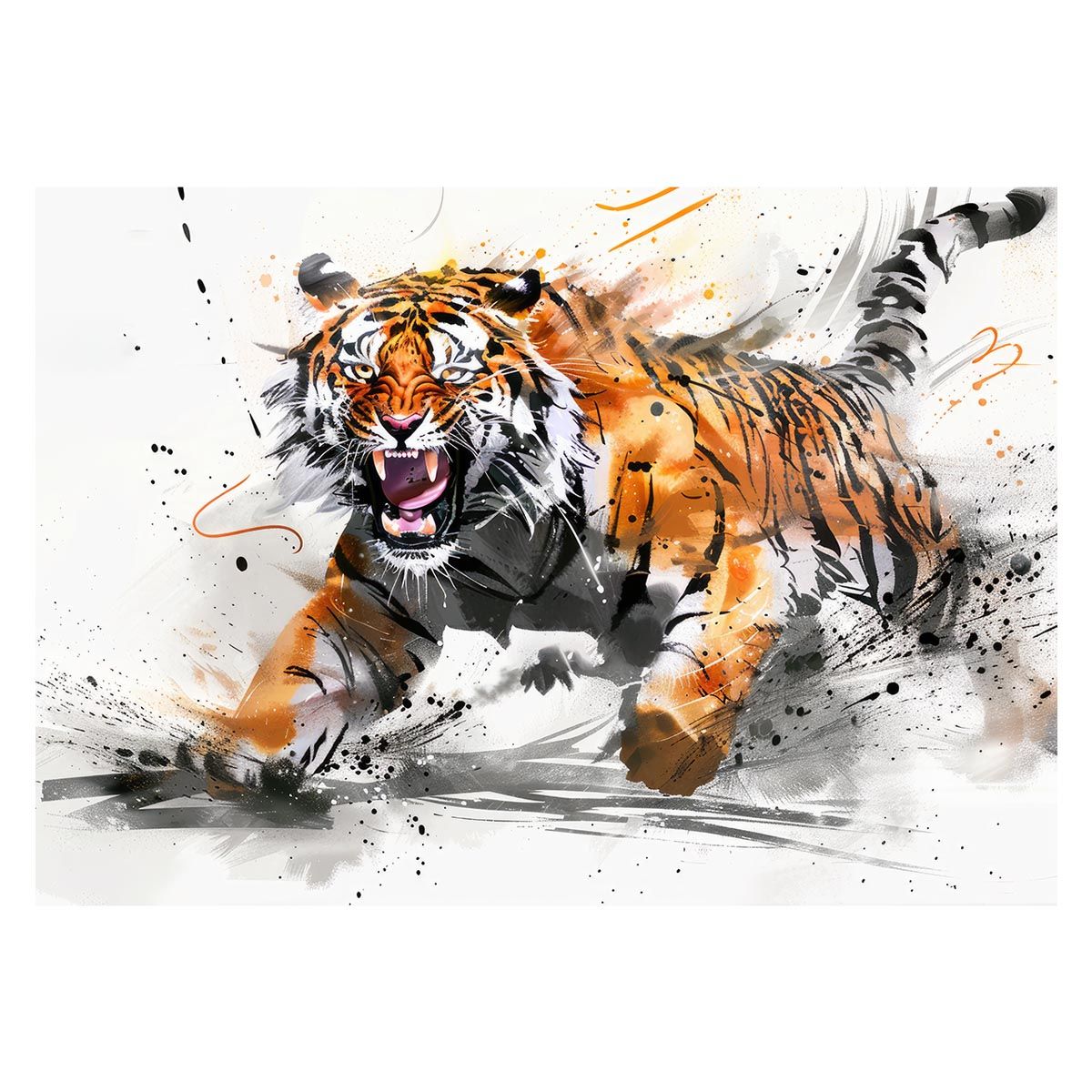 A3サイズ（約30×42cm）】【lh-poster-4032】虎 トラ タイガー 猛虎