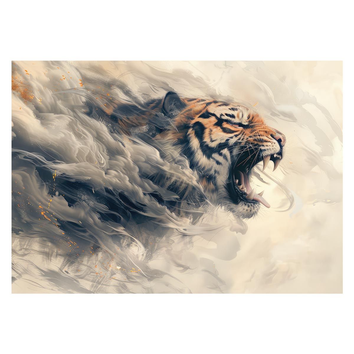 B1サイズ（約73x103cm）】【lh-poster-4050】虎 トラ タイガー 猛虎